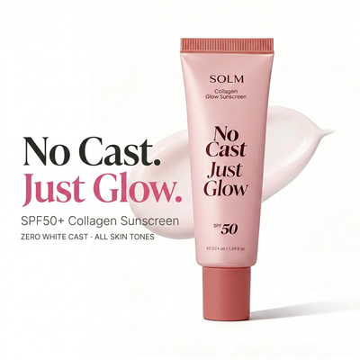 SOLM No Cast Collagen Sunscreen SPF50