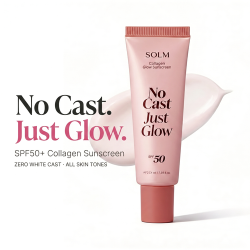SOLM No Cast Collagen Sunscreen SPF50