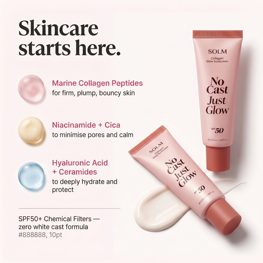 SOLM No Cast Collagen Sunscreen SPF50