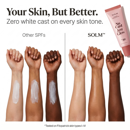 SOLM No Cast Collagen Sunscreen SPF50